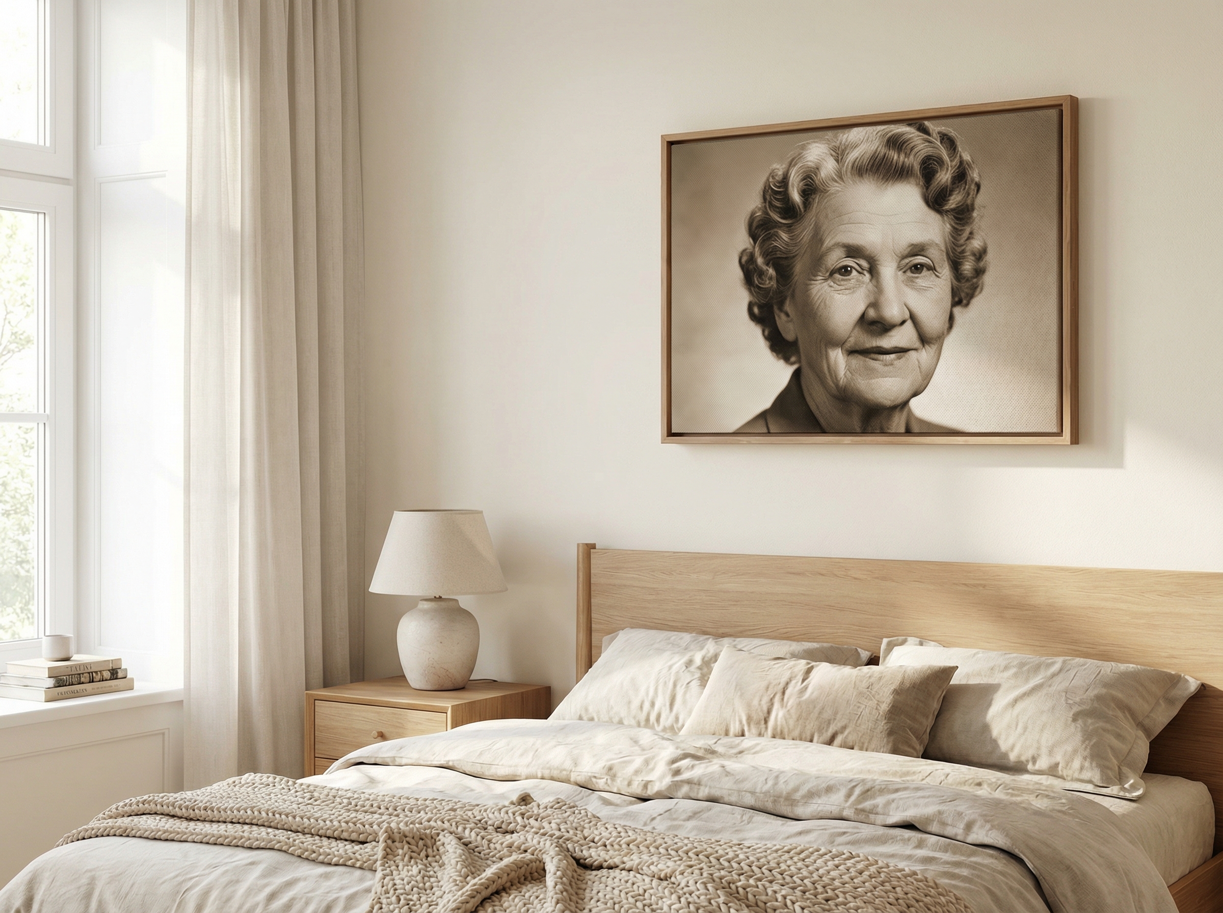 Lerretstrykk 30x40 cm i stue